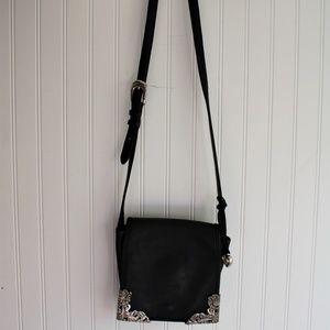 Brighton Leather Crossbody Saddle Purse Bundle